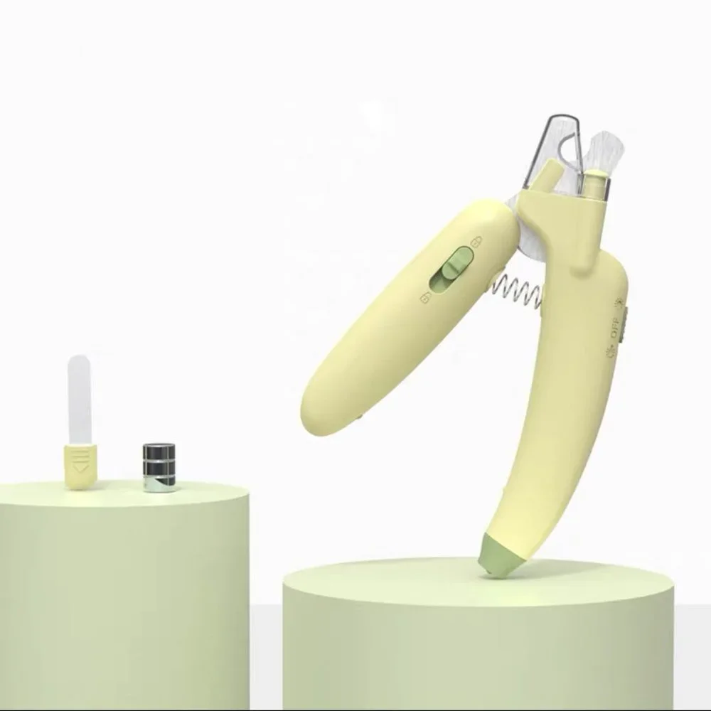 Ergonomic Pet Nail Clipper with LED Light and Safety Guard